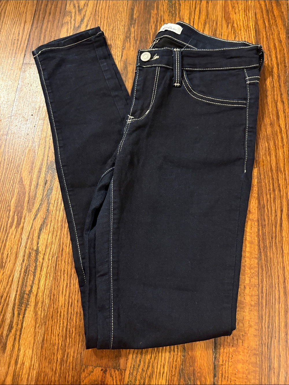 🎉Like New! KanCan Black Skinny Stretch Jeans with Contrast Stitching